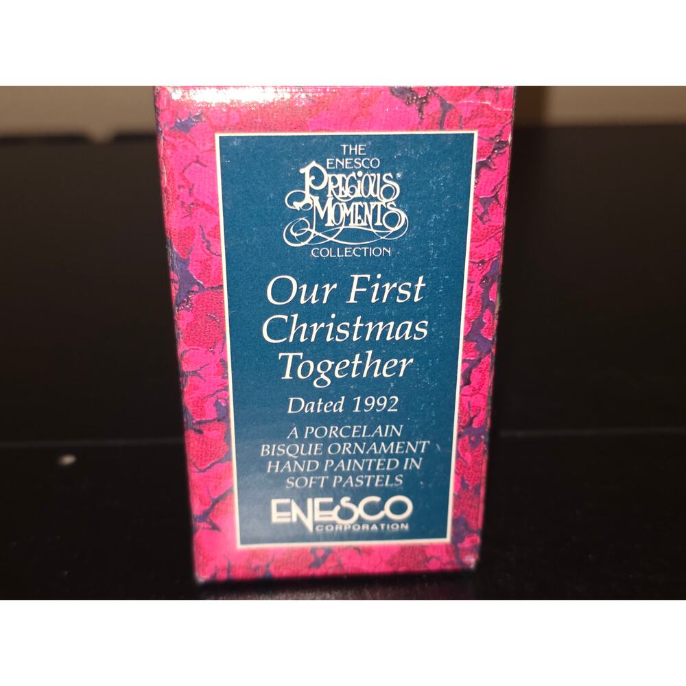 Precious Moments Our First Christmas Together 1992 Ornament Enesco 528870 - Picture 8 of 10